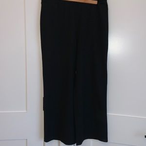 Wide leg cotton pants